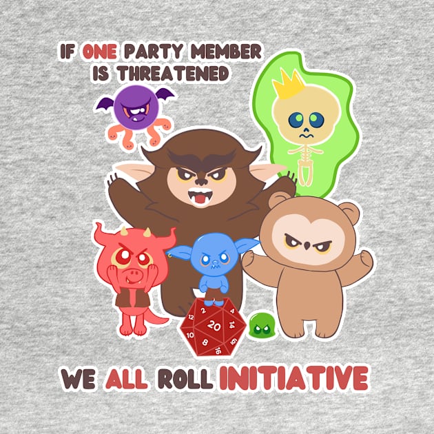 If one party member is threatened, we ALL roll initiative by whimsyworks